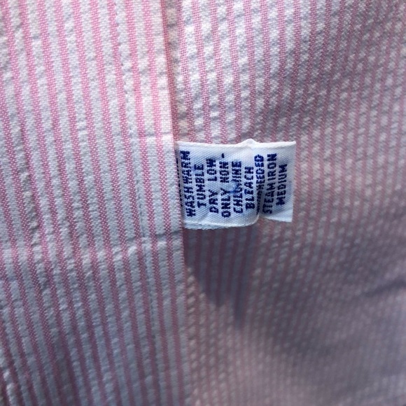 Vintage Ralph Lauren Polo Preppy Seersucker Button Down Shirt Size XL - Picture 6 of 6
